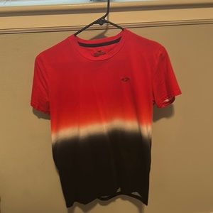 Size xs hollister shirt 100% cotton red, black, and white